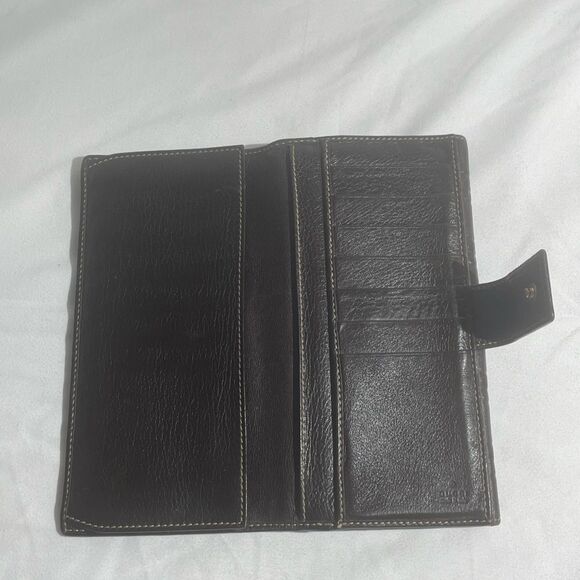 Gucci Interlocking G French Wallet Guccissima Leather Long - Picture 5 of 16